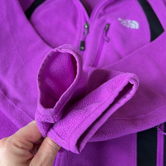 The North Face Fleece Jacket Purple Black Summit Series Size Small FL1 - Picture 8 of 9